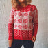Autumn and Winter Classic Christmas Sweater Long Sleeve Crewneck Knitted Top